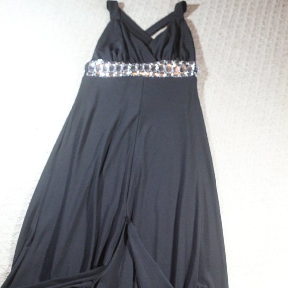 B Darlin Black Jewel Embellished Formal Dress - Picture 1 of 6